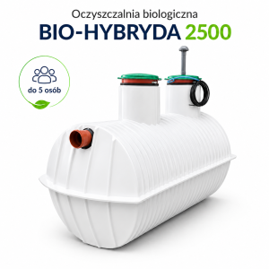 Przydomowa biologiczna oczyszczalnia ścieków BIO-HYBRYDA 2500 do 5 osób