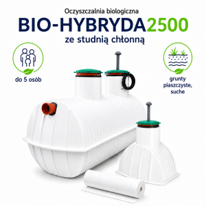 BIO-HYBRYDA2500 ze studnią chłonną